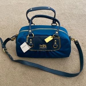 BNWT Teal Coach Purse